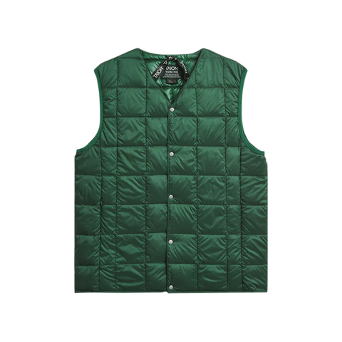 V-Neck Down Vest - Kelly Green