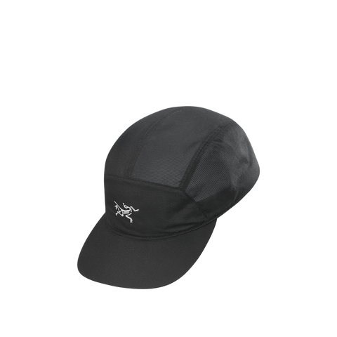 Aerios 5 Panel Cap - Black Arctic Silk