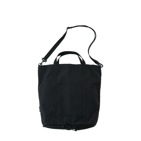 Nylon Packable Tote - Black