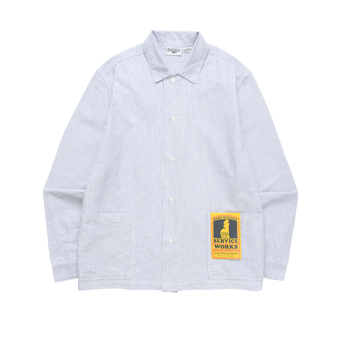 Waiter Shirt - Oxford Blue Stripe