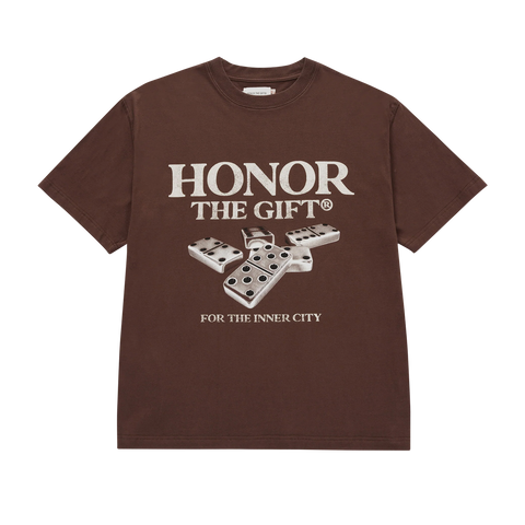 Dominos Tee - Brown