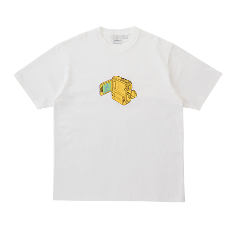 Camcorder Tee - White