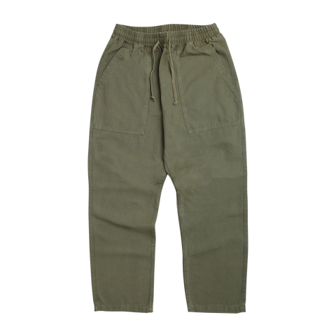 Canvas Chef Pant - Olive