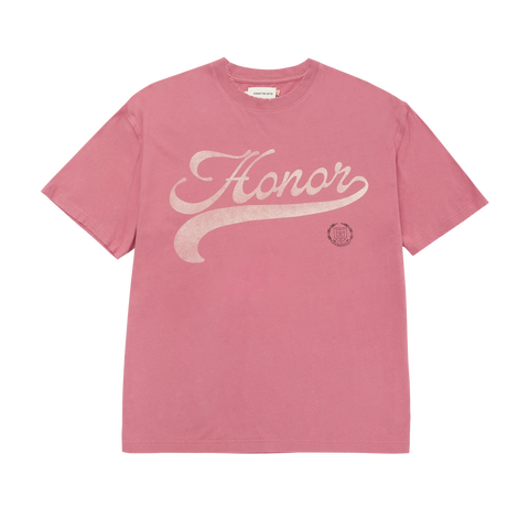 Holiday Script Tee - Mauve