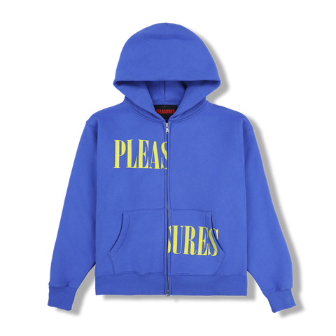 Split Zip Hoodie - Blue