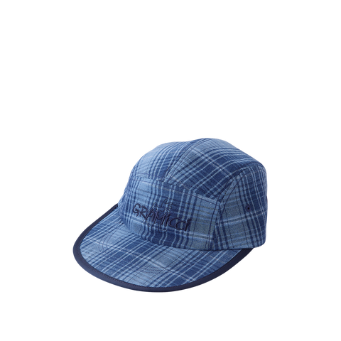 Long Bill Cap - Indigo Plaid