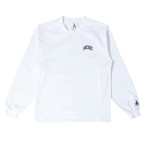 Arch Patch L/S Tee - White