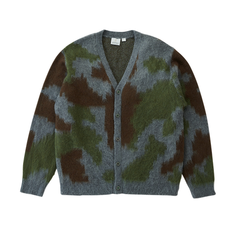 Mohair Cardigan - Jungle Digi Camo
