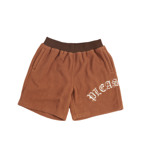 Mars Sherpa Shorts - Brown