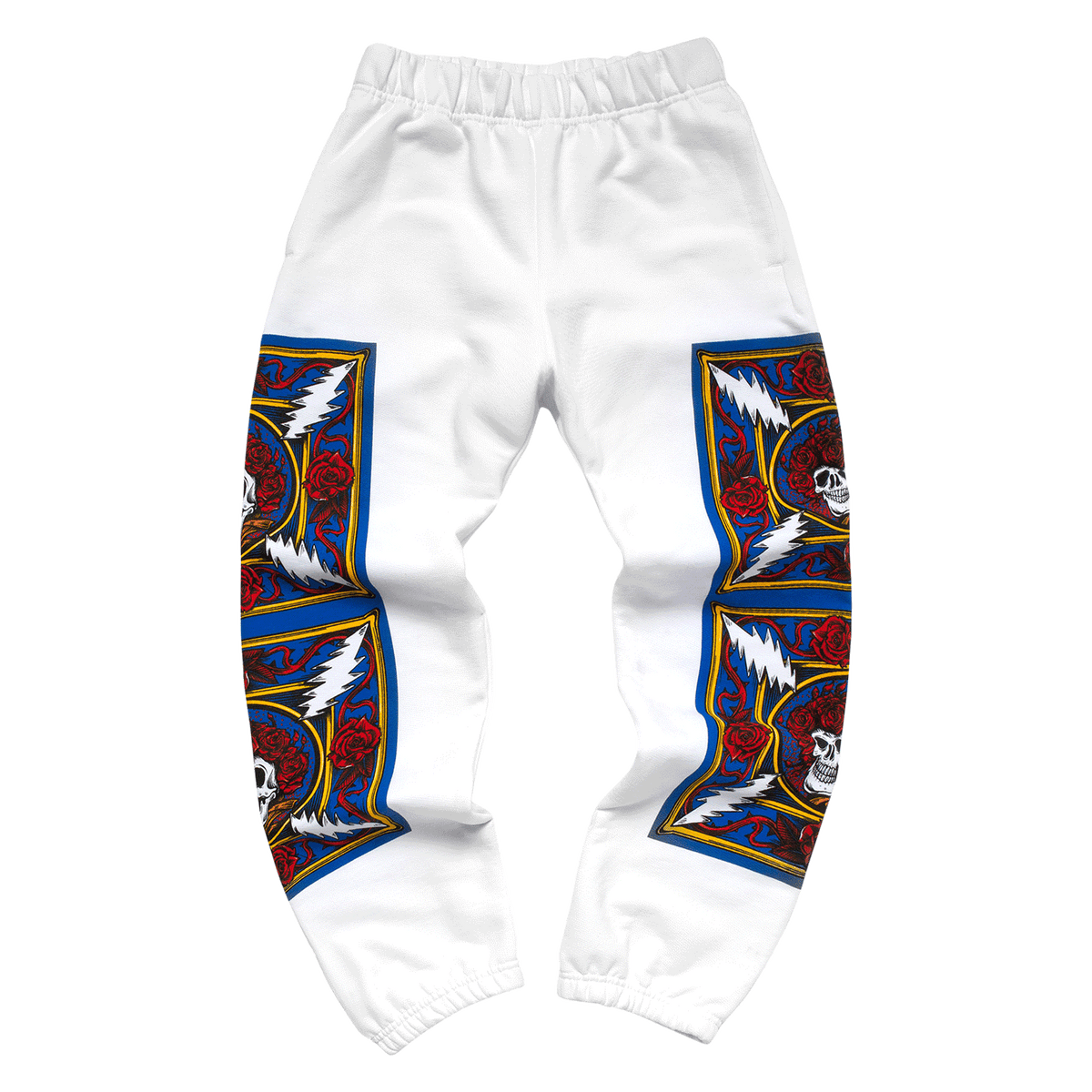GD Border Bandana Sweatpants - White