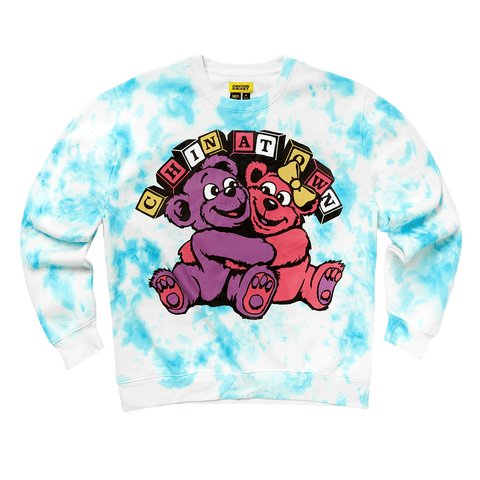 Hyper Cute Tie Dye Crewneck - Blue