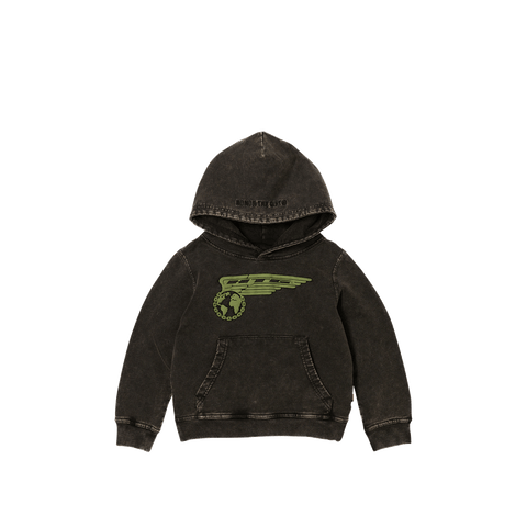 Kids Airborne Hoodie - Black