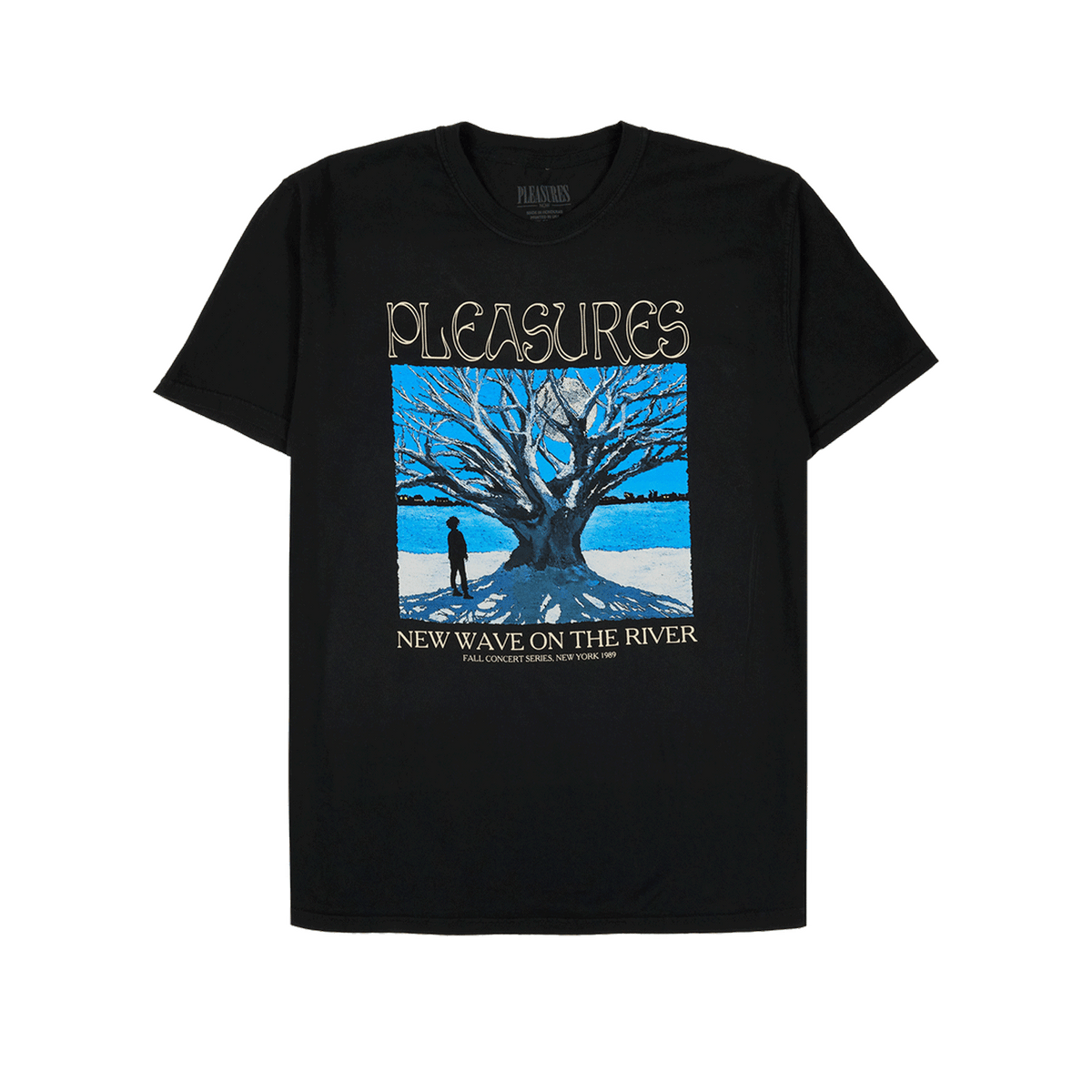 River Pigment Dye T-Shirt - Black