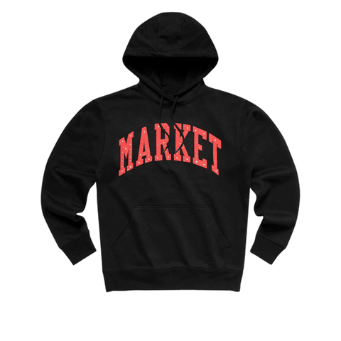 Market Arc Puff Hoodie - Black