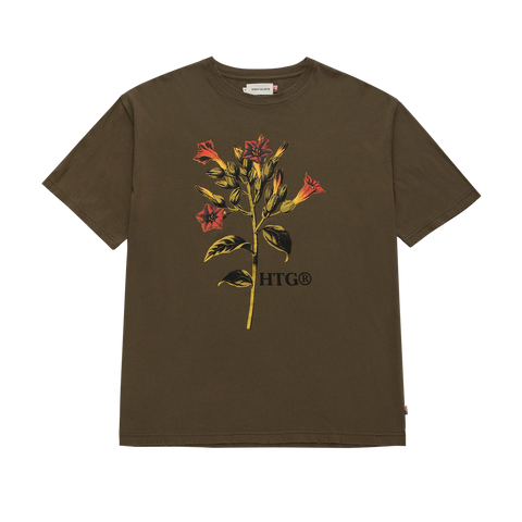 Tobacco Flower S/S Tee - Olive