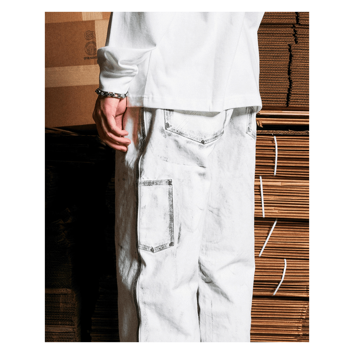 Splice Workpant - White