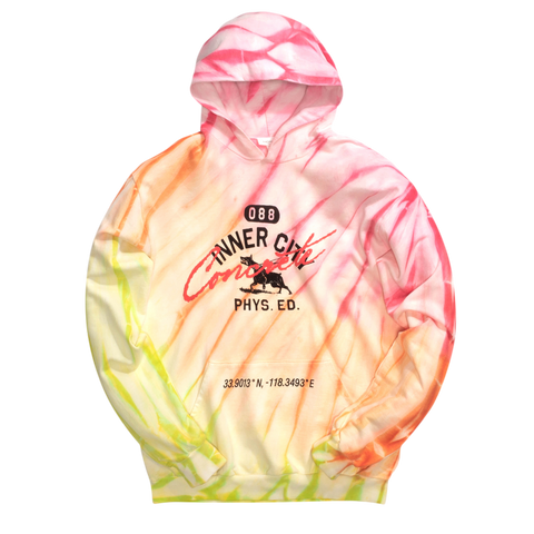 088 Mascot Pullover Hoodie - Sunset Tie Dye